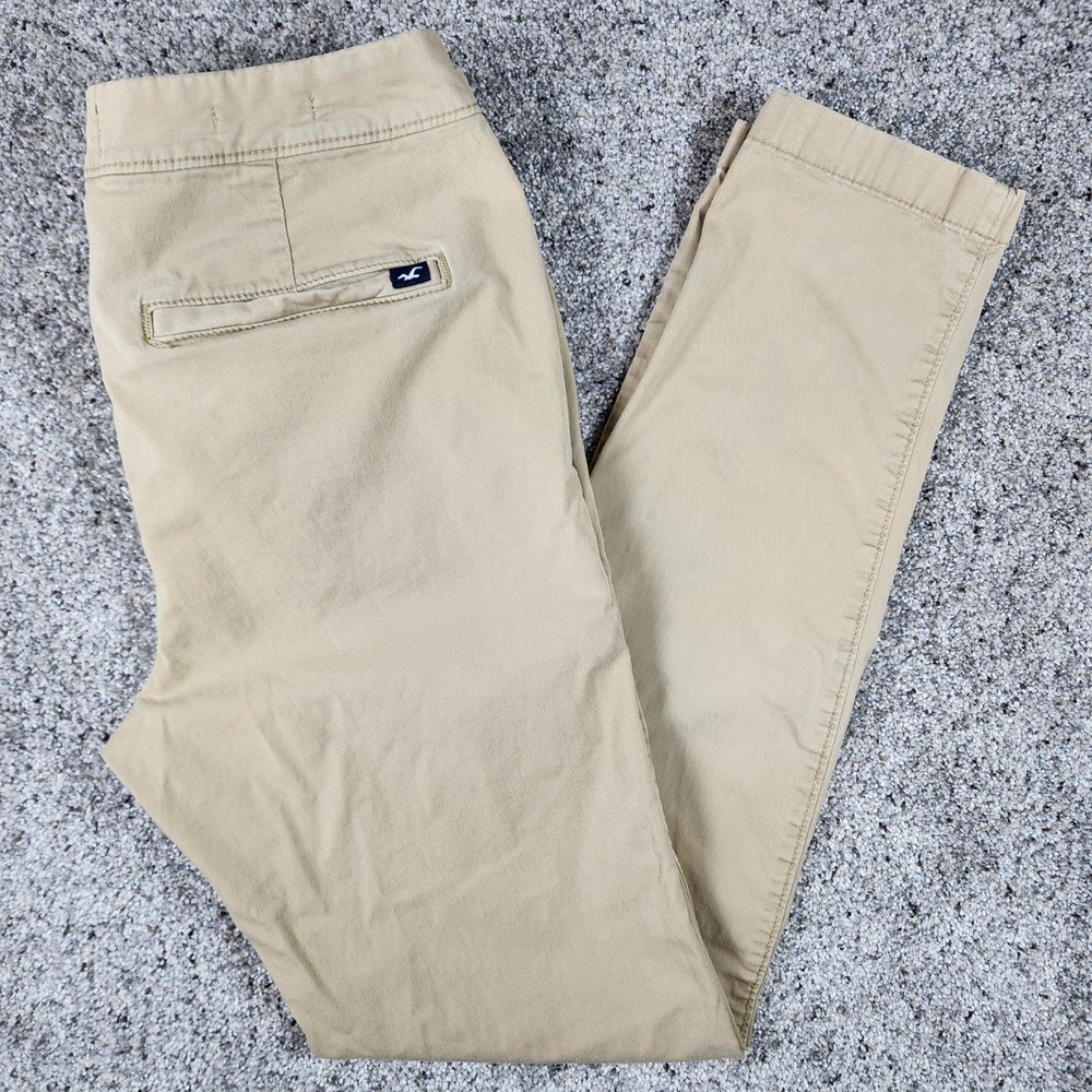Hollister Chino Pants Mens 31x32 Slim Epic Flex Khaki Tan Good